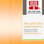 Thông số kỹ thuật may phat dien diesel Perkins
